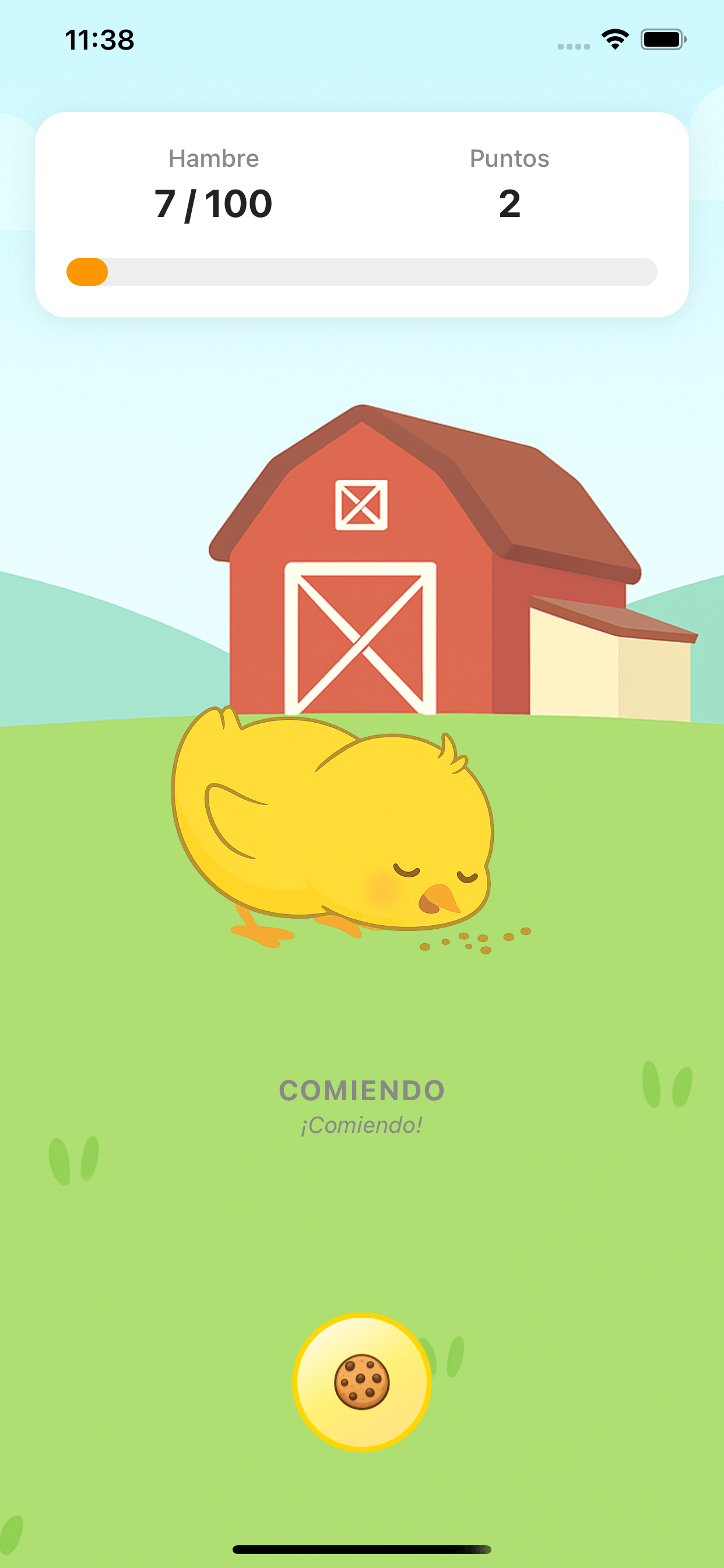 Mi Pollito Feliz - Pantalla Principal