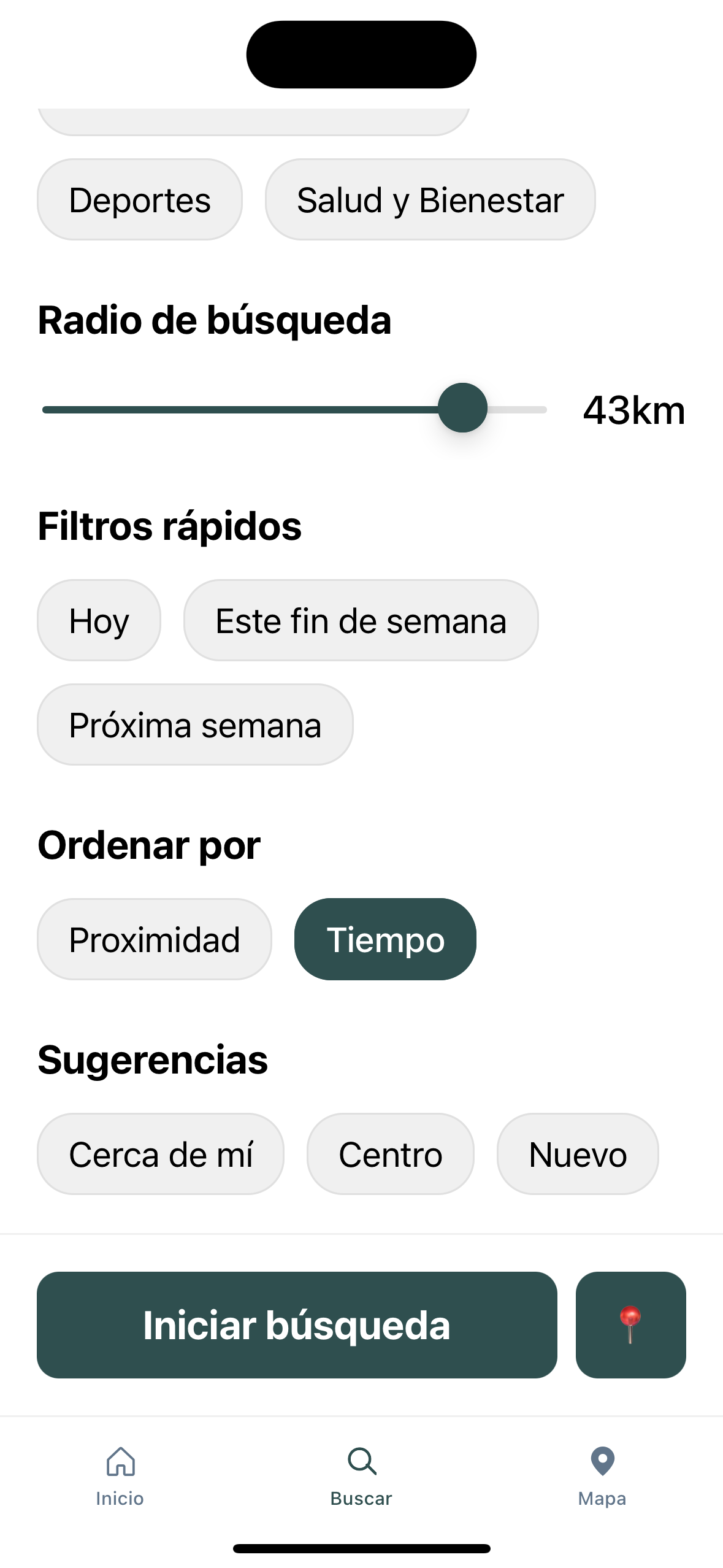 Eskenda - Búsqueda de Eventos